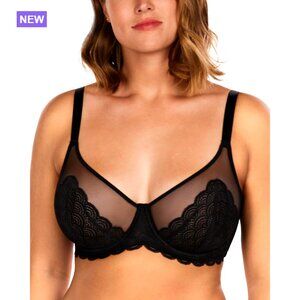 Minimizer Bra Full Coverage Lace Underwire Plus Size Large Bust
